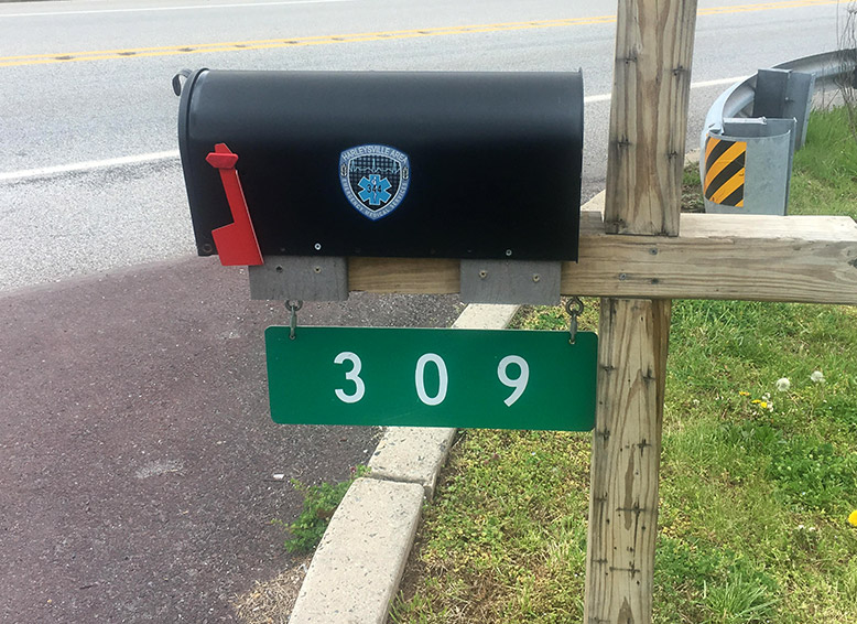 reflective address marker harleysville